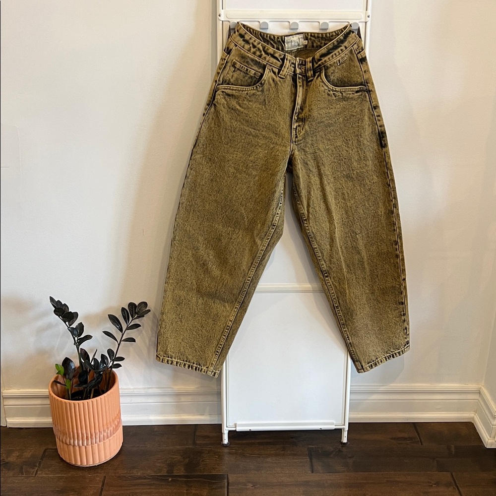 Dime Yellow Classic Baggy Jeans